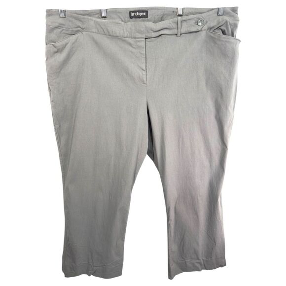 Lane Bryant Plus Size 28 Dress Pants Gray Trousers Straight‎ Career Professional - Picture 1 of 11